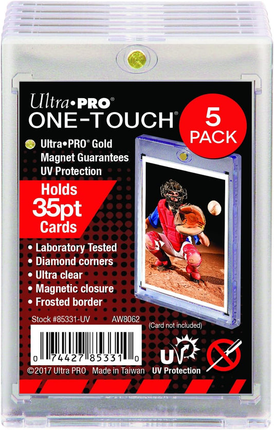 Ultra Pro 35-Point ONE-Touch Magnetic Trading Card Holder (Pack of 5)