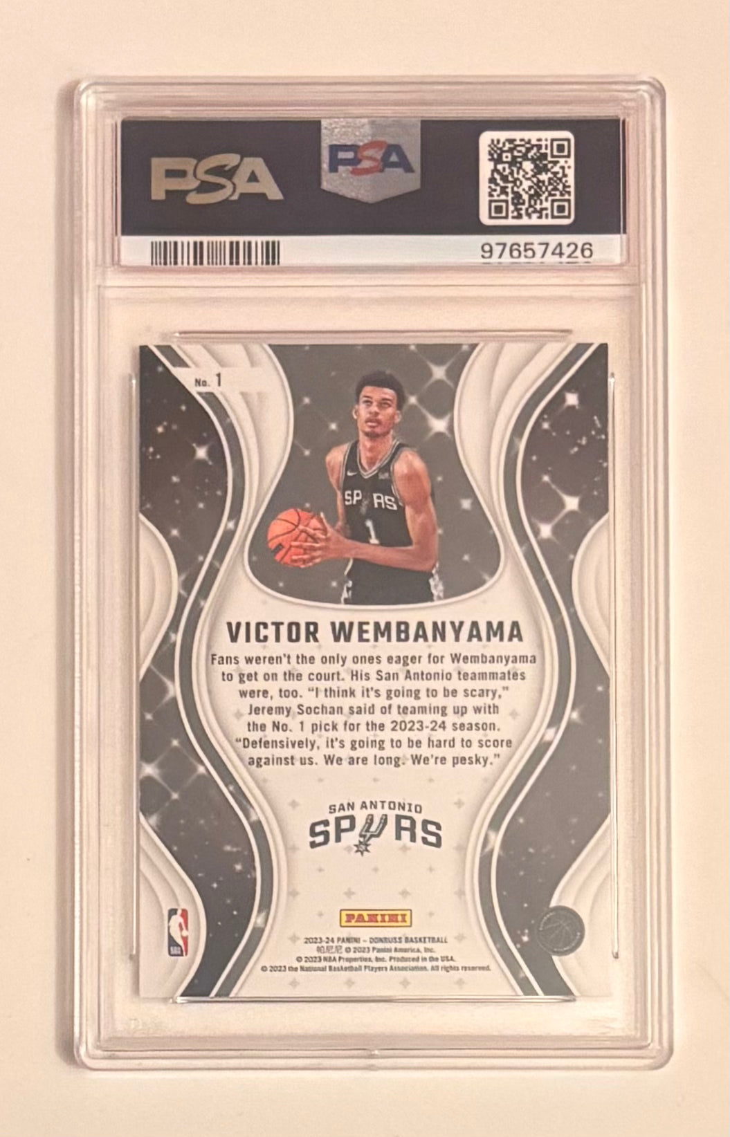 2023 Donruss #1 Victor Wembanyama - RC - Magicians - PSA GEM-MT 10