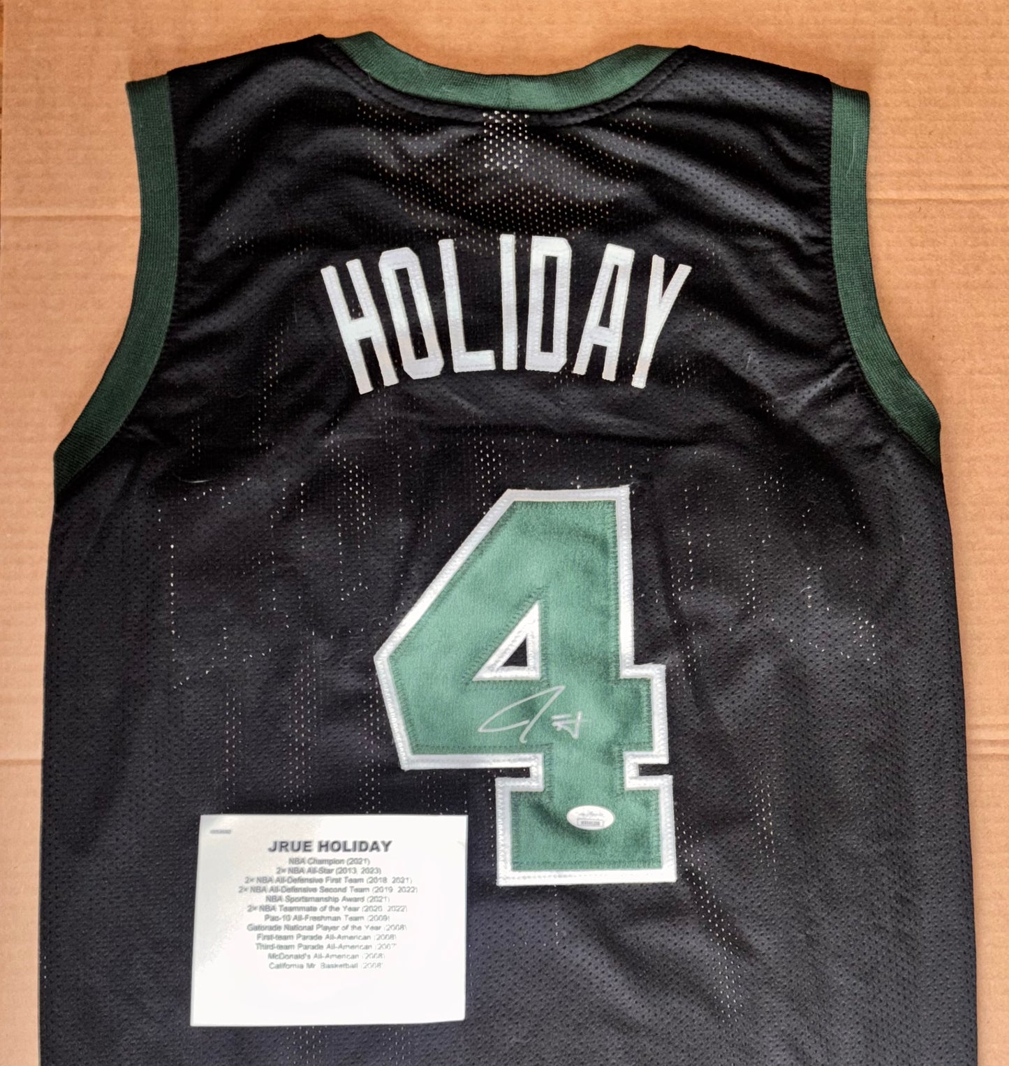 Jrue Holiday Signed Custom Jersey